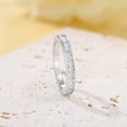 thumbnail image 3 of SFTING Wedding Bands for Women Princess Cut Engagement Eternity Ring Pave Silver Plated Size 8, 3 of 5