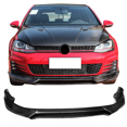 thumbnail image 4 of Ikon Motorsports Compatible with 14-18 VW Golf VII MK7 GTI Front Bumper Lip - Matte Carbon Fiber, 4 of 9