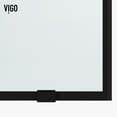 thumbnail image 6 of VIGO Elan 64 to 68 in. W x 74 in. H Sliding Frameless Shower Door in Matte Black with 3/8 in. (10mm) Clear Glass, 6 of 15