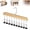 Wood-10 Clips, variant on 13.77*8.66" Closet Organizer with 10 Clips, Space Saving Hanging Closet Organizer, Space-Saving Hat Scarf Clothespins for Jeans Skirts Socks Pant Hangers with Clips