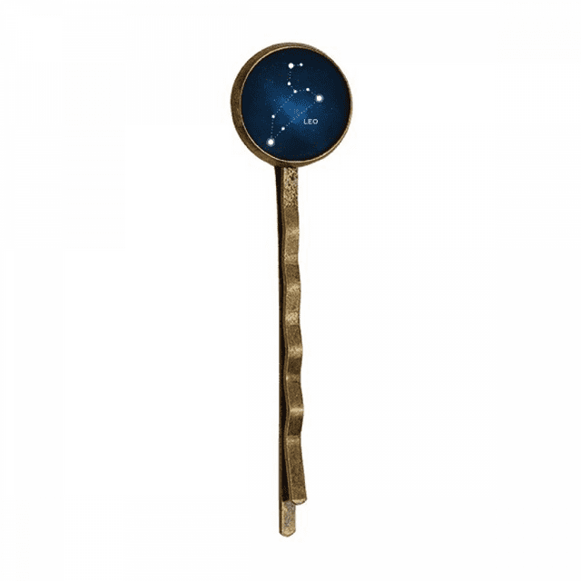 Leo Signe du Zodiaque Constellation Épingle à Cheveux Rétro en Métal