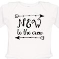 thumbnail image 4 of Inktastic Baby New to the Crew Arrows Boys or Girls Long Sleeve Baby Bodysuit, 4 of 5