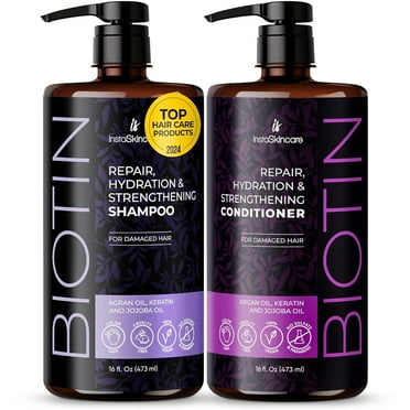 InstaSkincare Biotin Shampoo and Conditioner Set 16 oz