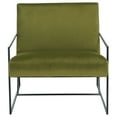 thumbnail image 3 of SAFAVIEH Atheris Modern Style Arm Chairs, Green/Black (27 in. W x 32.3 in. D x 28.7 in. H), 3 of 7