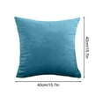 thumbnail image 6 of Velvet Pillowcase - Ultra Soft Premium Velvet Fabric Pillow Cover with Hidden Zipper, Fine Edging & Quick Rebound, Decorative Square Cushion Cover for Sofa, Bed, Chair-16x16", 6 of 6