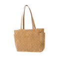 thumbnail image 3 of Bolso tote para mujer, multiusos, regalo, bolso de mano informal para el trabajo, playa, las y los viajes. Caqui, 3 of 8