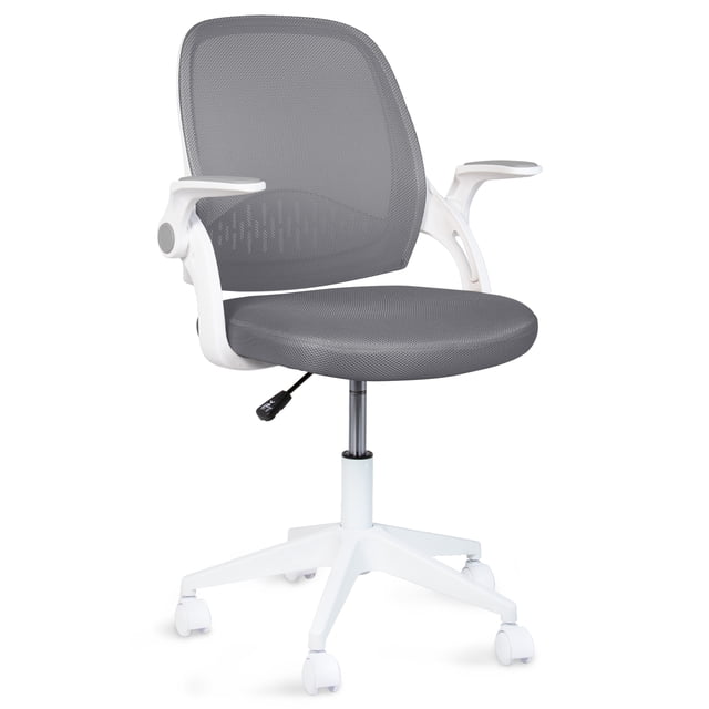 MAGMALIFE Silla de Oficina Natti Ergonómica con Respaldo de Malla Transpirable, Altura e Inclinación Ajustables, Reposabrazos Abatibles 90°, Ruedas 360° Silenciosas y Base Reforzada, Soporta 150 kg