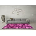 thumbnail image 3 of Ahgly Company Indoor Square Abstract Pink Modern Area Rugs, 4' Square, 3 of 4