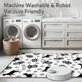 thumbnail image 5 of ODIKA 2'x3' Machine Washable Non-Slip Area Rug, Rustic Farmhouse Spotted Accent Festive Winter Hearth Decoration High Traffic Rug, Black, 613996, 5 of 5
