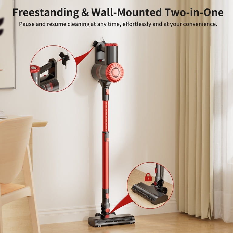 ANSFIL Cordless Vacuum Cleaner 40KPA/55min/2600mAh Lightweight