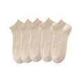 thumbnail image 2 of Mqqzkk 5 Pack Thin Breathable Running Ankle Socks Fashion Low Cut Mesh Cotton Athletic Socks for Womens, 2 of 5