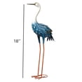 thumbnail image 5 of Clearance! Metal Porch Crane Statue, 18" Tall Decorative Figurine for Garden, Patio, Entryway Accent Yard Decor, Animal Statue for Indoor Outdoor, 5 of 5