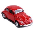 thumbnail image 2 of Clásico 1967 Volkswagen Vw Beetle Bug Vintage 1/32 Escala Diecast Metal Pull Back Action Drives Coche Adelante Modelo de Coche Juguete para Regalo/Niños (Rojo), 2 of 3