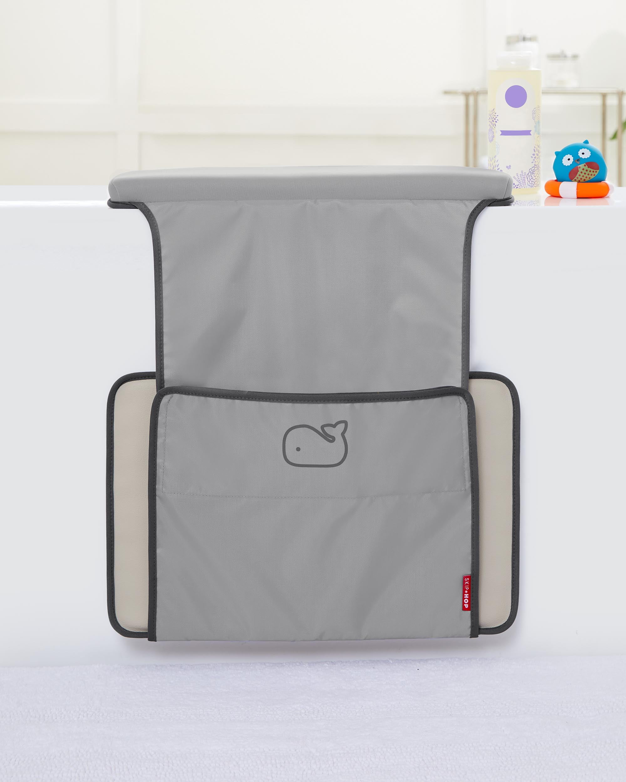 Skip Hop Baby Bath Moby All-in-One Elbow Saver and Kneeler Pad, Grey