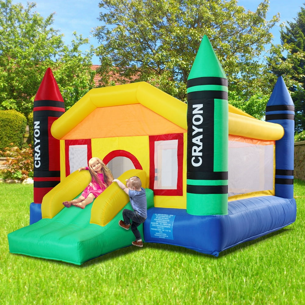 inflatable water slide without blower