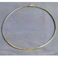 thumbnail image 5 of Alabaster Chic Minimalist Gold Tone Omega Chain Collar Necklace 18", 5 of 14