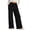Black, variant on Wide Leg Yoga Pants for Women High Waisted Baggy Loose Drawstring Pajama Sweatpants(Blue,L)