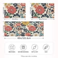 thumbnail image 2 of Yayeee Pillowcase Standard Size Set of 2 Satin Wrinkle Resistant Envelope Pillow Case, Red Flowers Pattern, 2 of 8