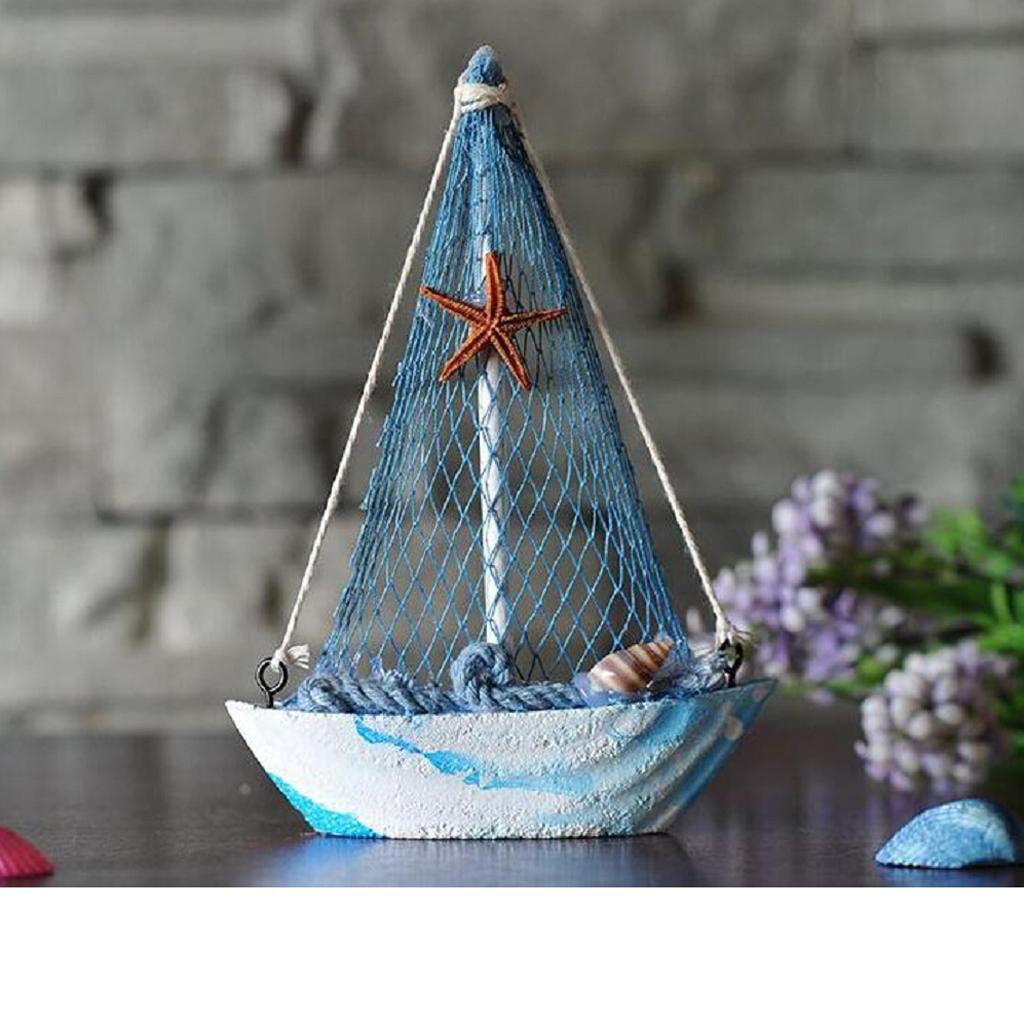 Ocean Sea Fishing Net Sailing Mediterranean Ornament Home TABLETOP Decor #1 