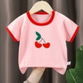 thumbnail image 2 of Toddler Girls Cotton Short Sleeve T-Shirts Ruffle Sleeve 24 Months 2t 3t 4t 5t 6t 7t Animal Print Cute Casual Summer Tops Gibobby,120,Pink, 2 of 3
