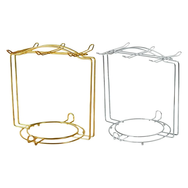 2x Portavasos de Metal para Café, Drenaje de Exhibición para Encimera, Escritorio, Hogar