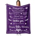 thumbnail image 1 of LHSHID 60th Birthday Gifts for Women Men Happy 60th Birthday Gift Ideas Male Birthday Gifts for 60 Year Old Woman 60 Year Old Gifts for Women Men 60th Birthday Decorations Throw Blanket 60x80in, 1 of 5