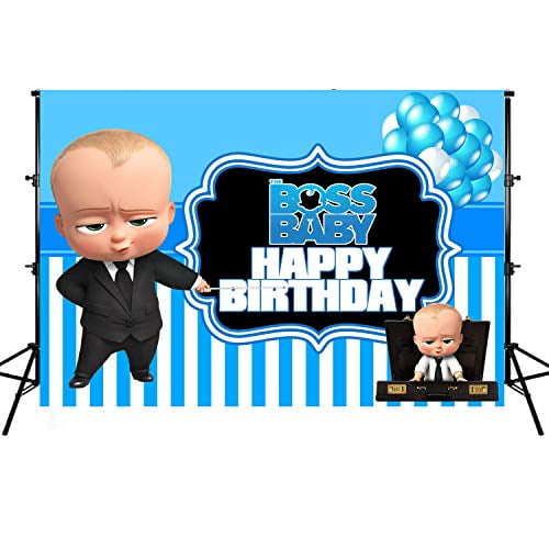 Black Skin Baby Backdrops Little African Boys Boss Portrait Background Children Birthday Party Banner Photo Studio Booth 7X5ft