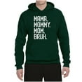 thumbnail image 2 of Wild Bobby, Mama. Mommy. Mom. Bruh. Mother's Day Unisex Hoodie Sweatshirt, Forest Green, Small, 2 of 6
