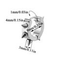 thumbnail image 3 of HOOUN Spike Rivet Hoop Earrings Punk Stainless Steel Unisex Street Hip Hop Ear Buckle-gold, 3 of 9
