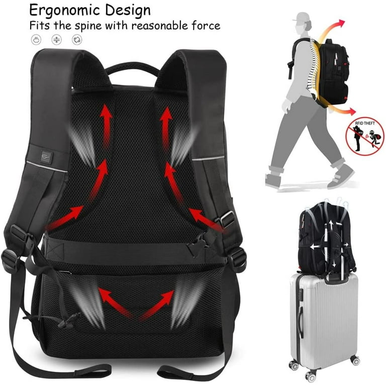 Z-MGKISS Extra Large Travel Backpack Laptop Backpack TSA Backpack 173 inch 50L Durable Anti Theft 17 inch Big Business Backpack Gifts for Men & Wo