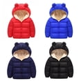 thumbnail image 6 of Winter Warm Coat Children's Winter Hooded Zippered Cardigan Down Jacket Thickened Bear Ear Kids Gift, 6 of 6