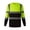 Light Green, variant on Men's Reflective Work Shirt Long Sleeve Breathable Wicking High Visibility Performance Tee for Active Duty