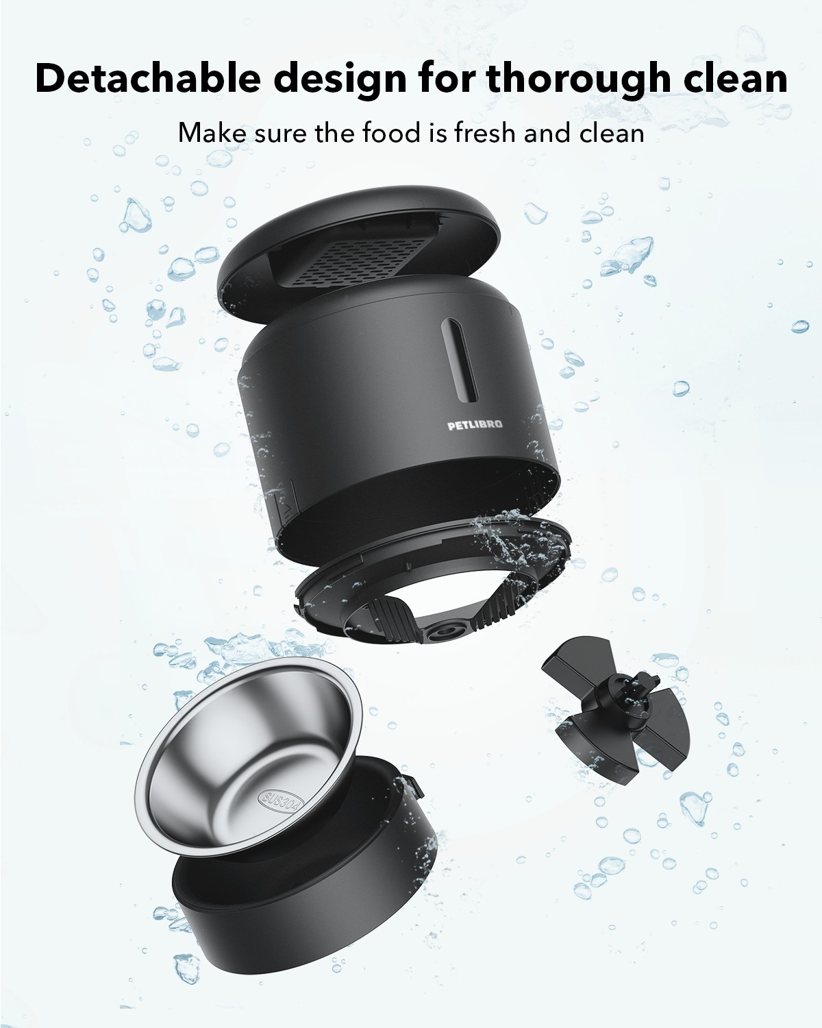 Petlibro 3L Automatic Cat Feeder with Voice Record photo 7