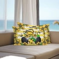 thumbnail image 5 of Yellow Sunflower Outdoor Pillow Covers Set of 2 Welcome Green Bow Gnome Pastoral Waterproof Throw Pillow Case Decorative Square Cushion Cover for Patio Couch Garden Balcony, 20"x12", 5 of 9