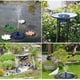 thumbnail image 2 of Bomba fuente solar 1W Elevación 35-50CM para jardín piscina pecera baño pájaros, 2 of 9