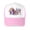 035 model in pink and white, variant on New cartoon anime digital fun circus 3D printed baseball cap, sun-shading summer fashion duckbill mesh cap