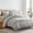 Beige, variant on Levtex Home Sand Stripes BlushKing / Cal King Comforter Set (106x94in) with 2 Pillowcases (36x20in) - Woven Jacquard Stripe - Pink, Dusty Rose, Cream, White - Cotton King Size Comforter Set - Soft