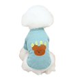 thumbnail image 1 of Pet T-shirt Casual Round Neck Solid Color Cute Bear/fruit Pattern Dog Cat Clothing For Spring, 1 of 3