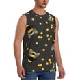 thumbnail image 2 of Bingfone Bumblebee Pattern Men's Tank Tops Workout Sleeveless Tee Shirts Running Beach Tanks for Men-Medium, 2 of 8