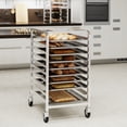 thumbnail image 6 of AmGood 10 Tier Sheet Pan / Bun Pan Rack with Wheels. NSF. Fits Full & Half Sheet. For Kitchen, Restaurant, Bakery, Cafeteria, 6 of 8