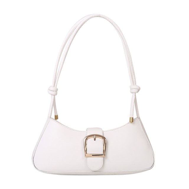 Bolso Hobo Hugtrwg de Cuero PU para Oficina Blanco