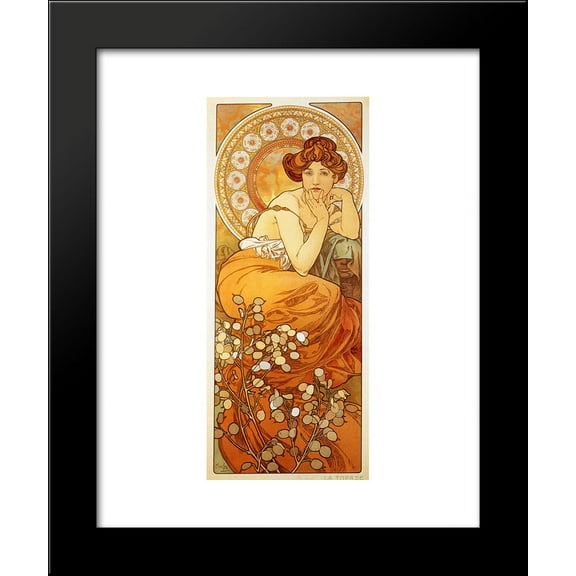 Topaz 20x24 Framed Art Print by Mucha, Alphonse