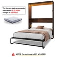 thumbnail image 4 of ANPOO Full Size Murphy Bed with 2 LED Lights, Farmhouse Wood Hidden Foldable Wall Bed Frame with Gas Struts, Storage Bed Cabinet for Bedroom, Office, Space-Saving, No Box Spring Needed, 4 of 8