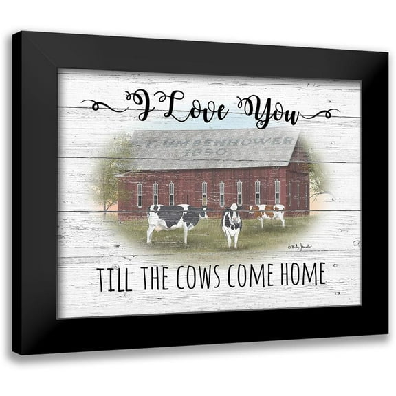 Jacobs, Billy 14x12 Black Modern Framed Museum Art Print Titled - Cow Come Home