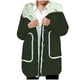 thumbnail image 2 of HongQid Womens Quilted Puffer Jacket Hooded Long Sleeve Zip Up Winter Coat Lightweight Warm Jackets with Pockets, 2 of 4
