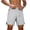 White, variant on Besolor Mens Workout Shorts Lightweight Breathable Quick Dry Summer Athletic Running Elastic Waist Drawstring Shorts with Zipper Pockets(X-Large,White)