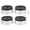 Black/Silver, variant on Rupoun 4Pcs 1.9 inches / 4.8 cm RC Crawler Wheel Hub Aluminium Alloy Car Rims for Axial SCX10 90046 1/10 Black Silver[cite: 1]