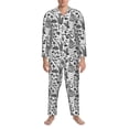 thumbnail image 3 of Pofeuu Fall Forest Print Men's Long Sleeve Pajama Set Pijamas Para Hombres Pijamas Para Hombres Mens Pajamas Set-Medium, 3 of 7