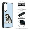 thumbnail image 2 of WIRESTER Shockproof Soft Rubber Cover Case for Samsung Galaxy S25 Edge 6.7 inch 2025, Schnauzer Dog Butt Looking Back On Light Blue Background, 2 of 5