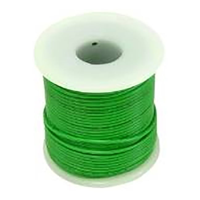 Hook Up Wire 22 Gauge Solid (25' / Green)